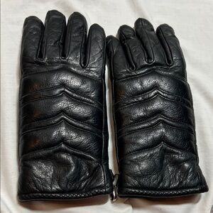 Ladies Black Leather Gloves